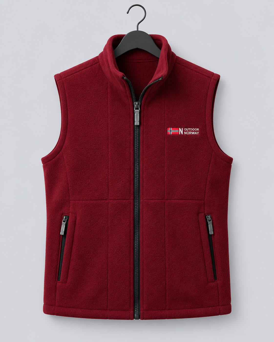 Men's Fleece Gilet – Lightweight Full-Zip Bodywarmer with Zip Pockets