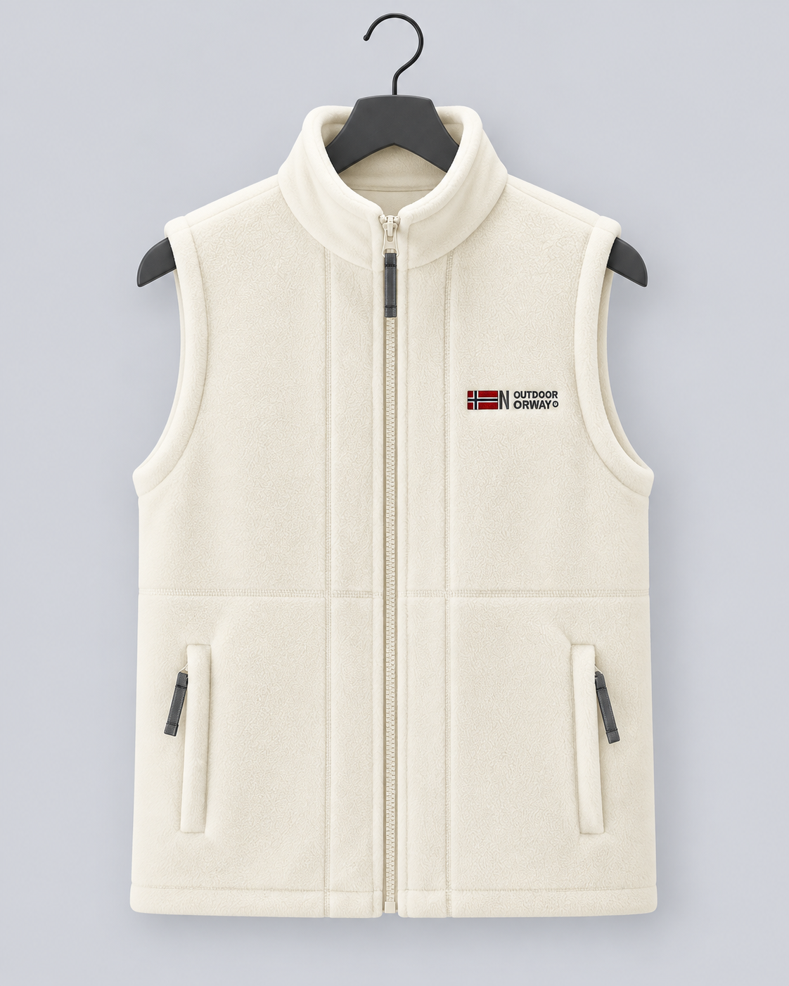 Men's Fleece Gilet – Lightweight Full-Zip Bodywarmer with Zip Pockets