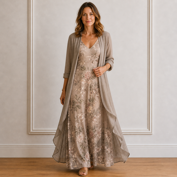 Maxi Dress With Jacket (2-Piece Set)