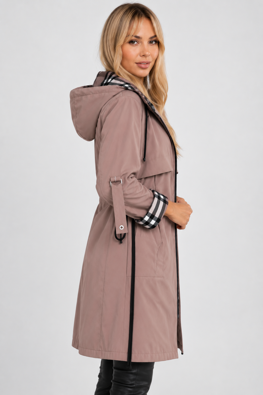 Women's Waterproof Hooded Raincoat – Windproof, Lightweight