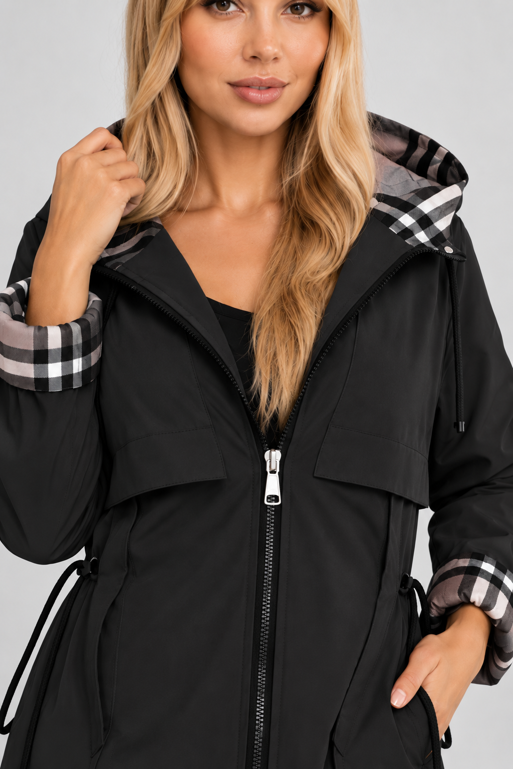 Women's Waterproof Hooded Raincoat – Windproof, Lightweight