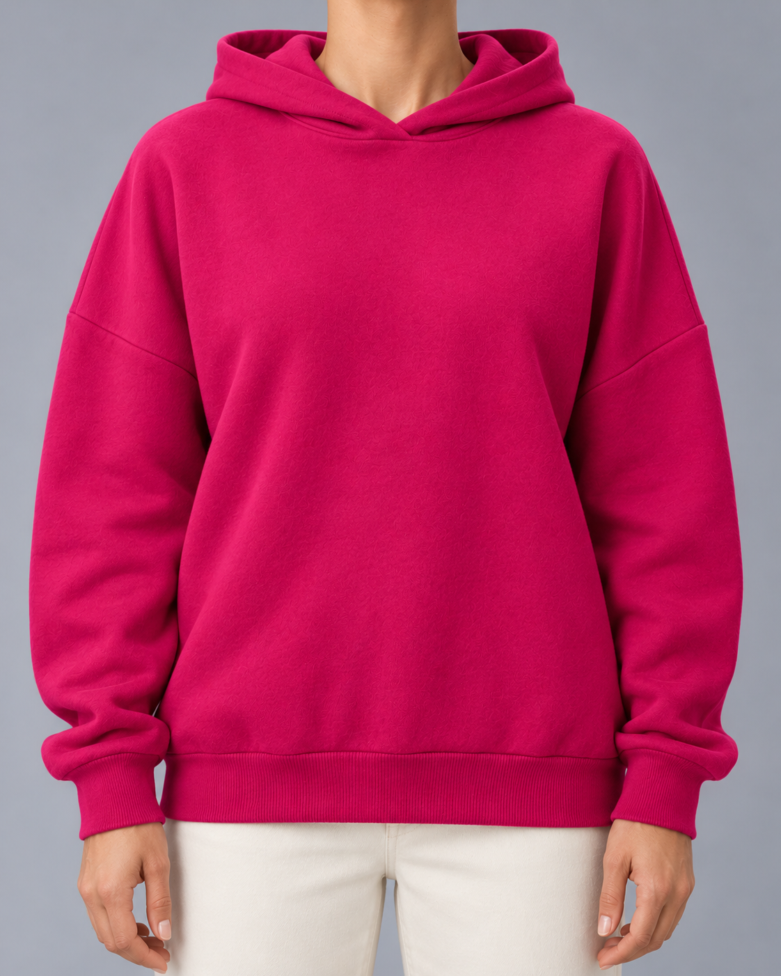 Women's Fleece Hoodie – Cotton Blend, Relaxed Fit