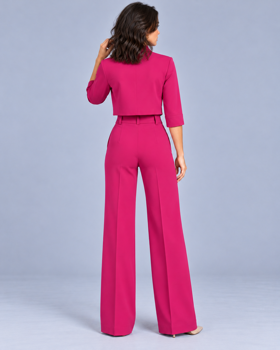 Women's Co-Ord Set with Wide Leg Trousers