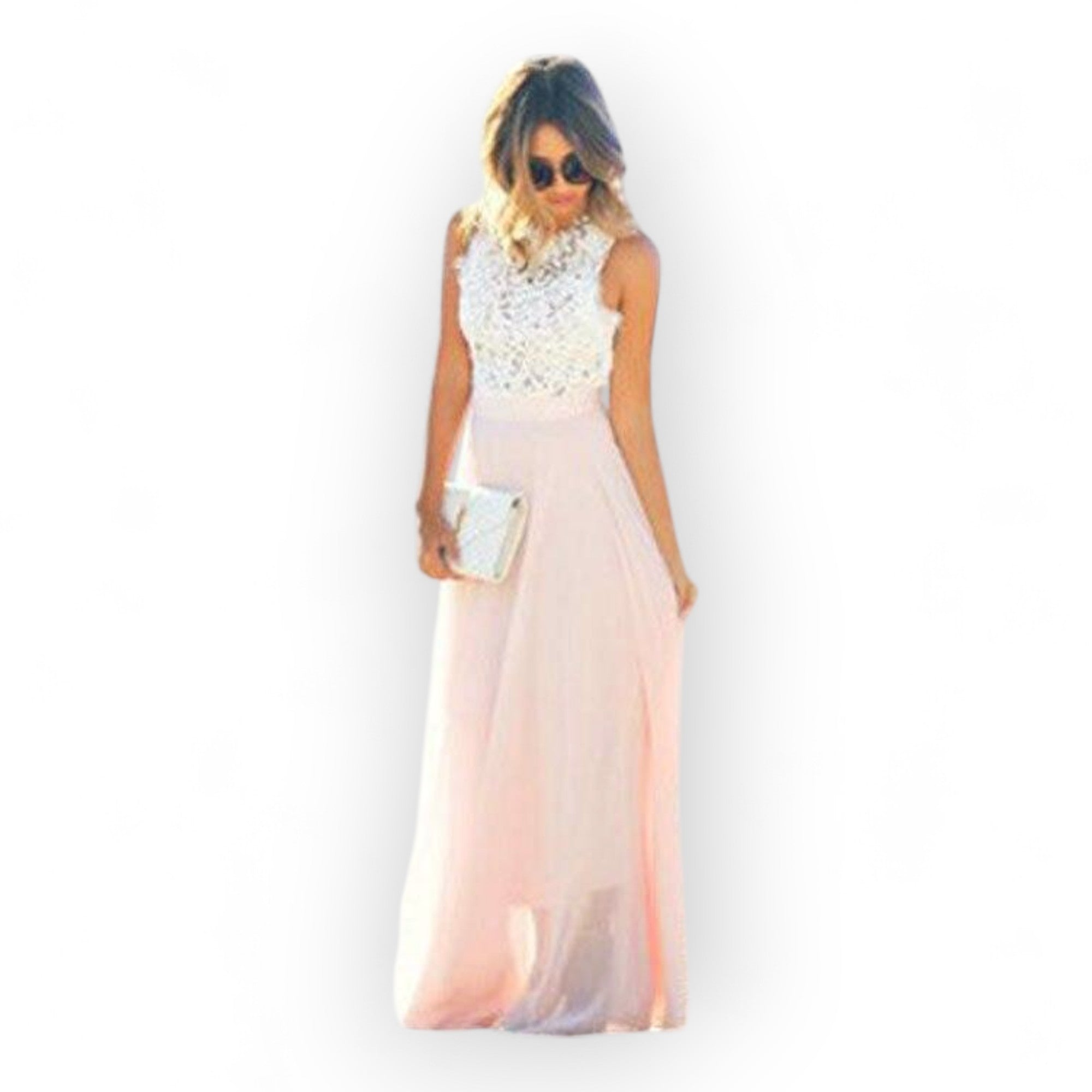 Stylish Summer Dress Made Of Lace