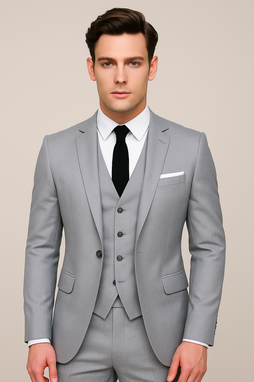Men's Three-Piece Tailored Suit