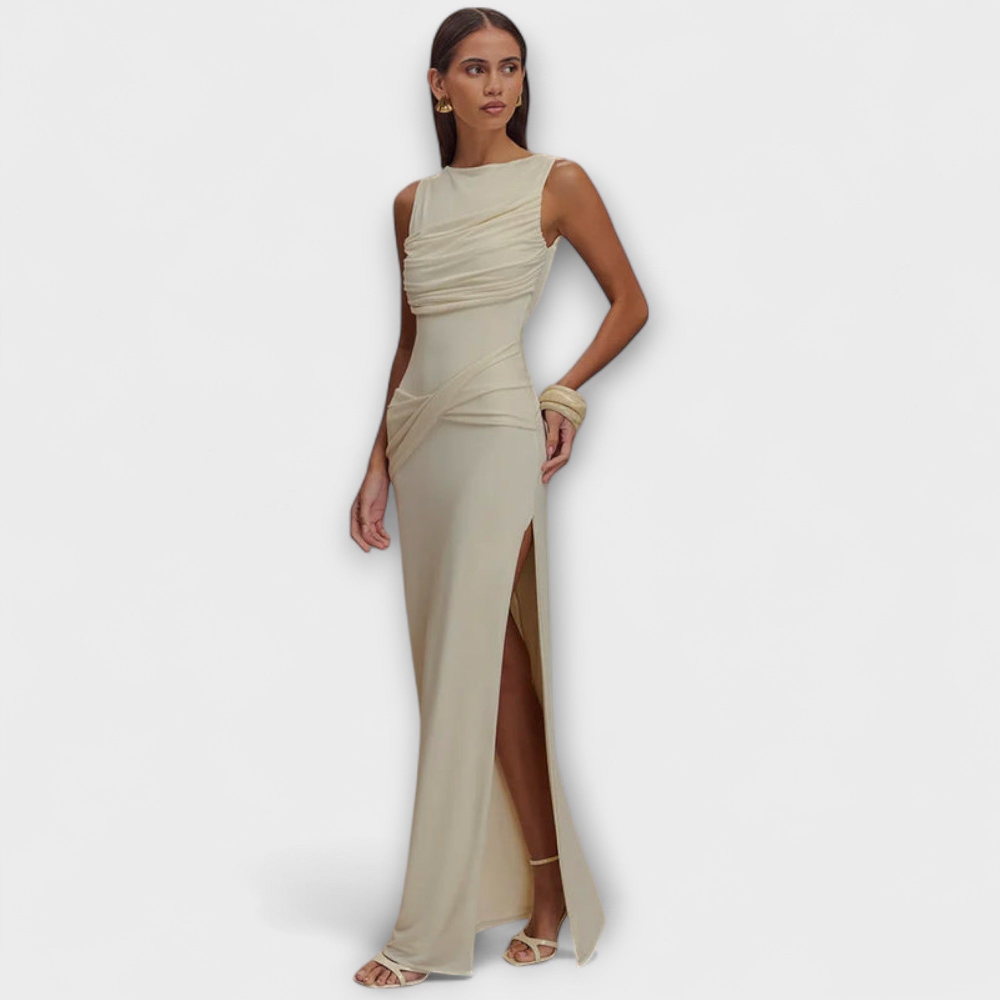 Stylish Maxi Dress With High Slit