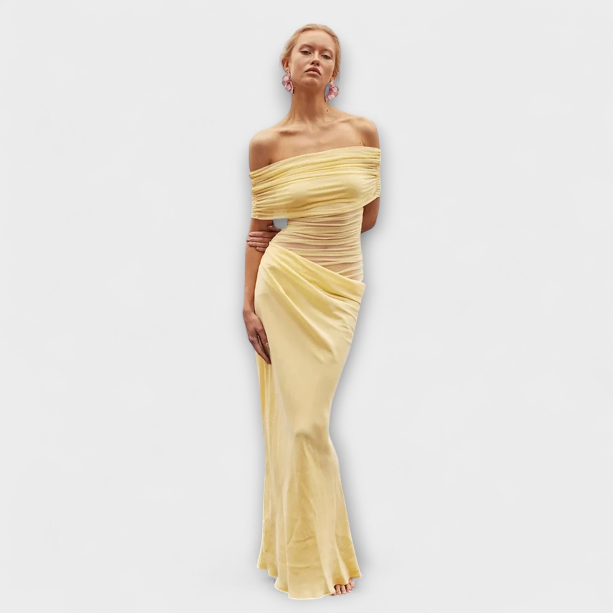 Ruffled Irregular Dress