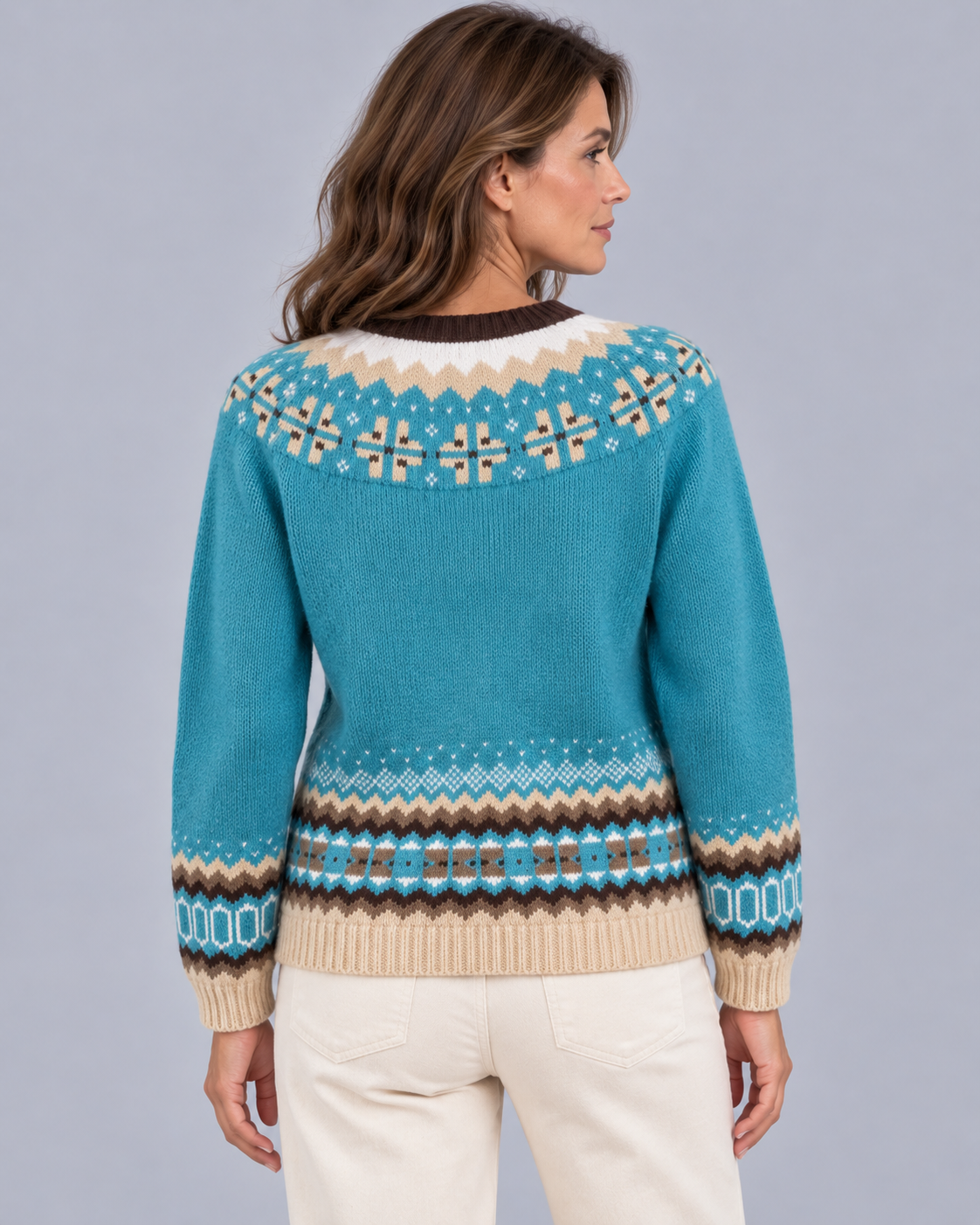 Women's Fair Isle Button Up Cardigan