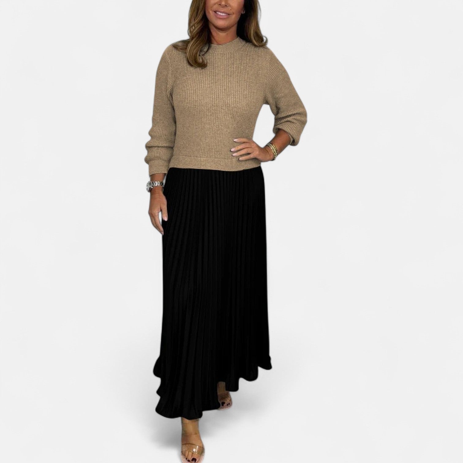 Knit Top Maxi Dress