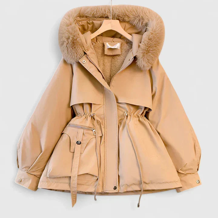 Women's Padded Winter Jacket – Wind and Water Resistant, Hooded