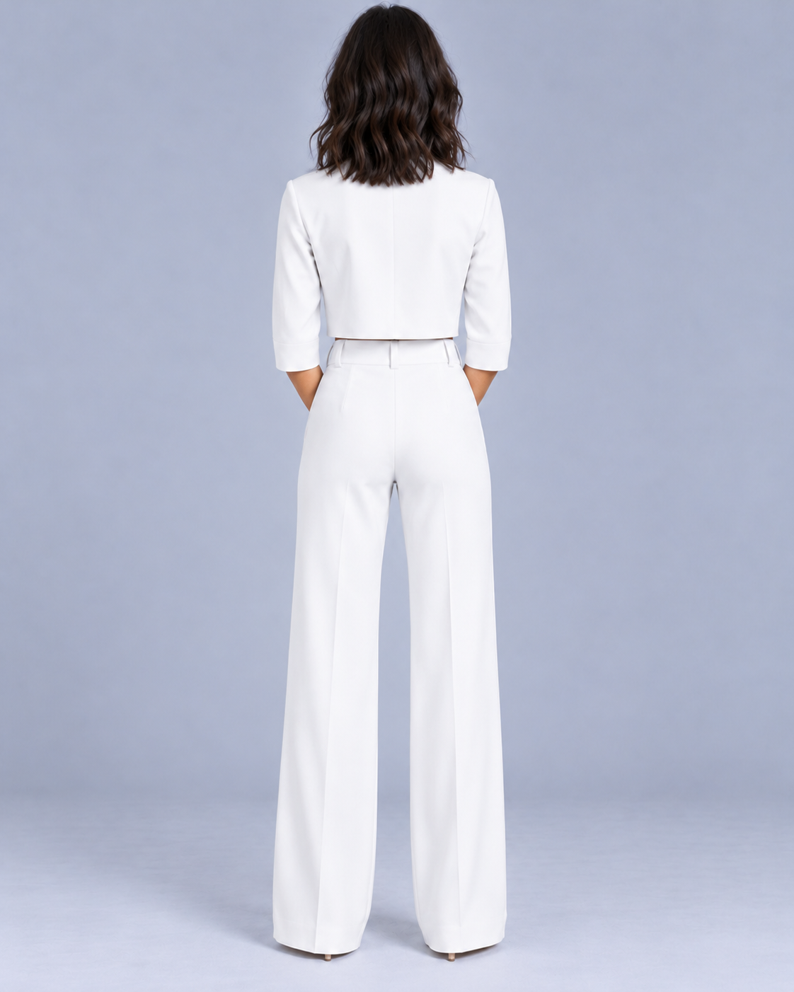 Women's Co-Ord Set with Wide Leg Trousers