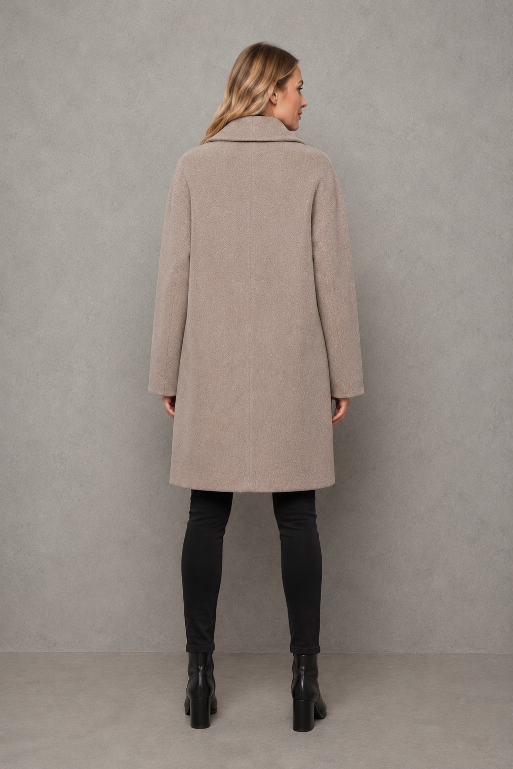 Women's Windproof Longline Coat – Relaxed Fit, Autumn & Winter