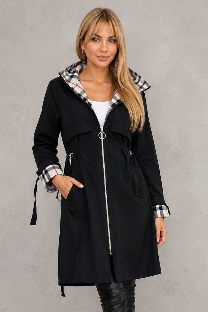 Women's Waterproof Hooded Raincoat – Windproof, Lightweight