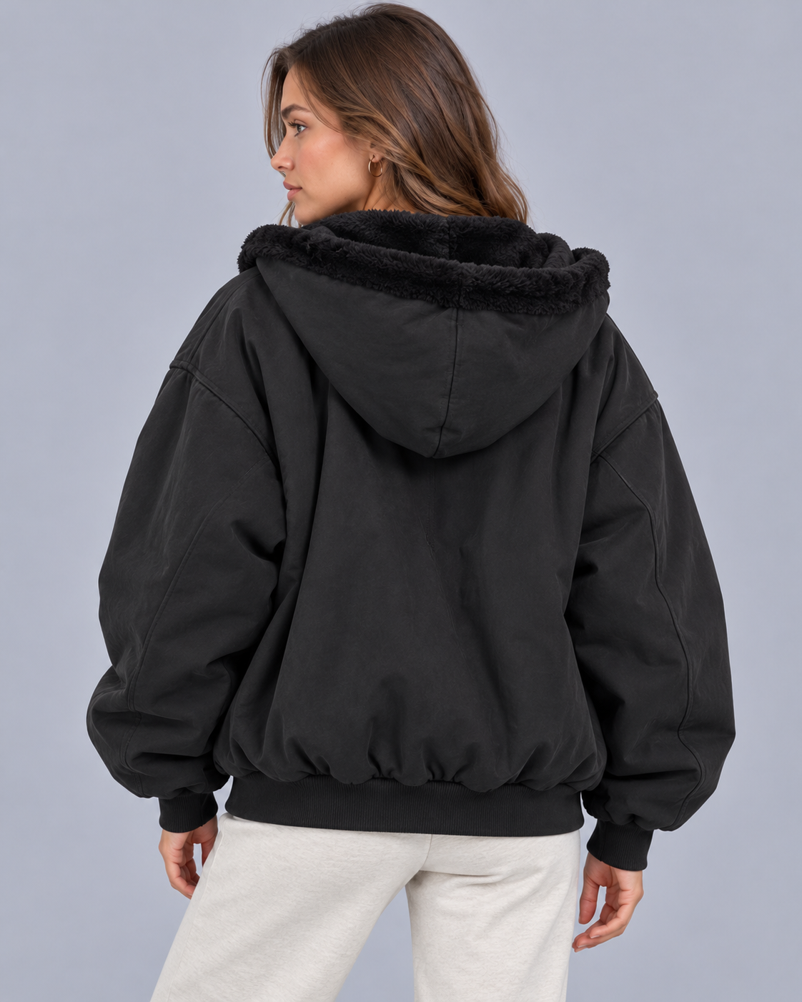 Women's Oversized Reversible Bomber Jacket