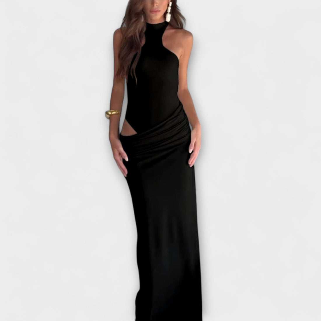 Seductive Sleeveless Cut-Out Dress