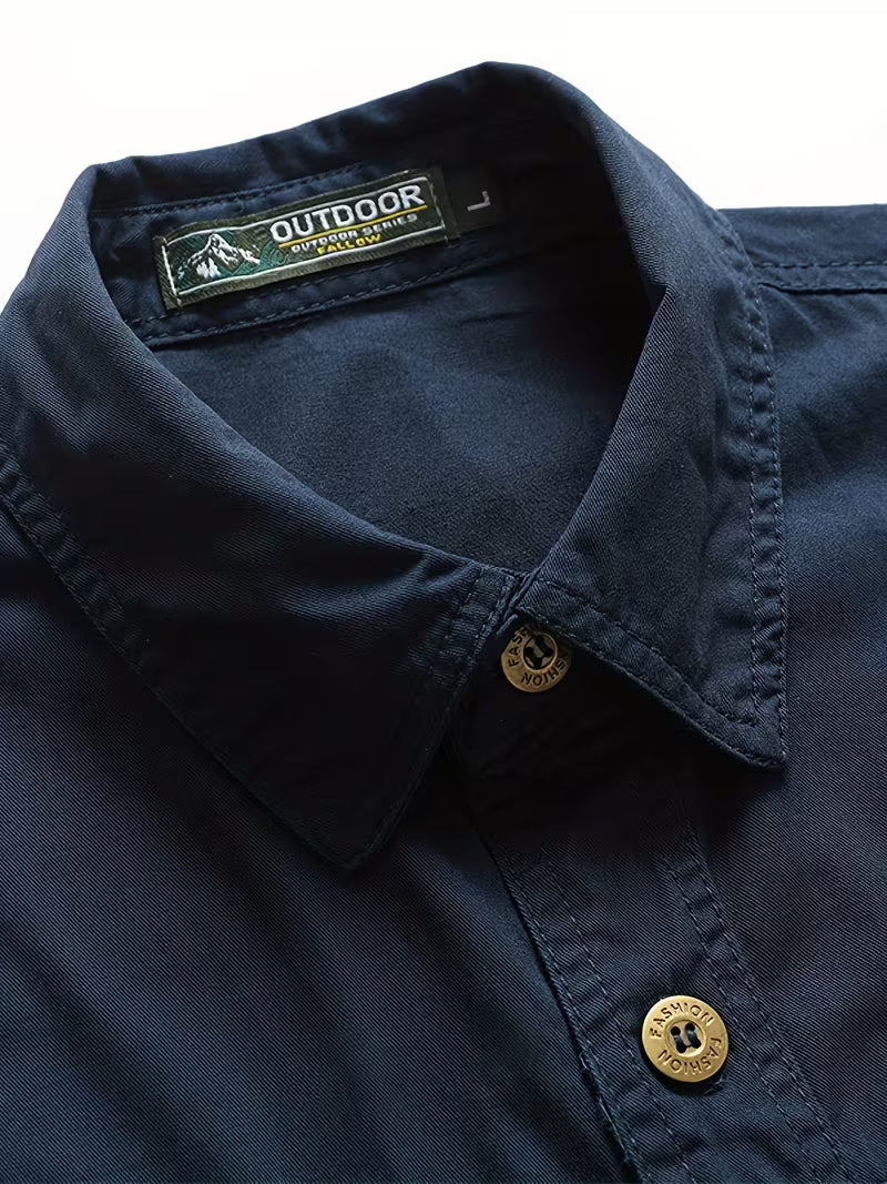 Men's Lightweight Cargo Long Sleeve Shirt
