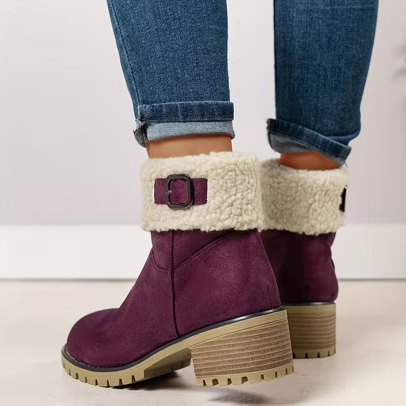 Women’s Black Round-toe Zip Ankle Boots Footwear