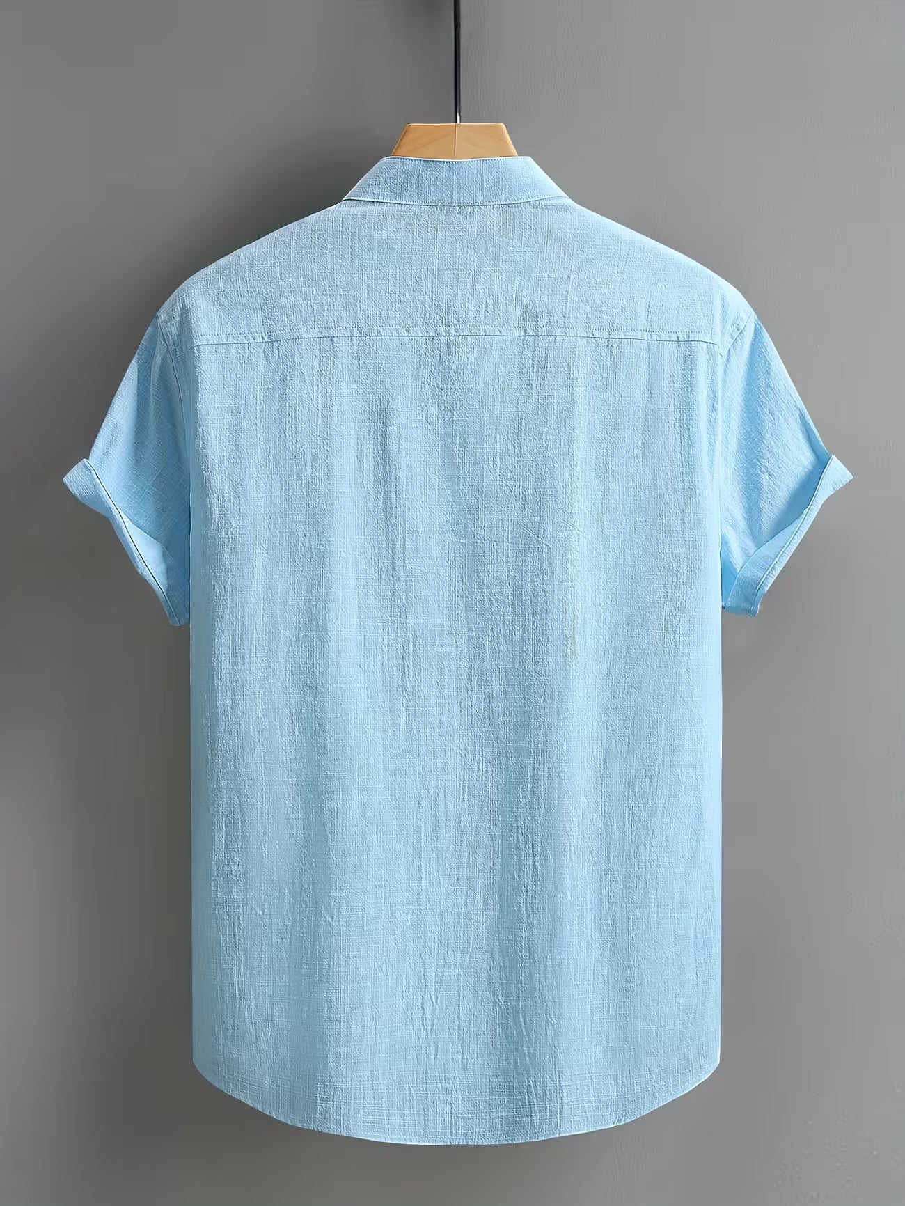 Men's Casual Cotton Button-front Shirt
