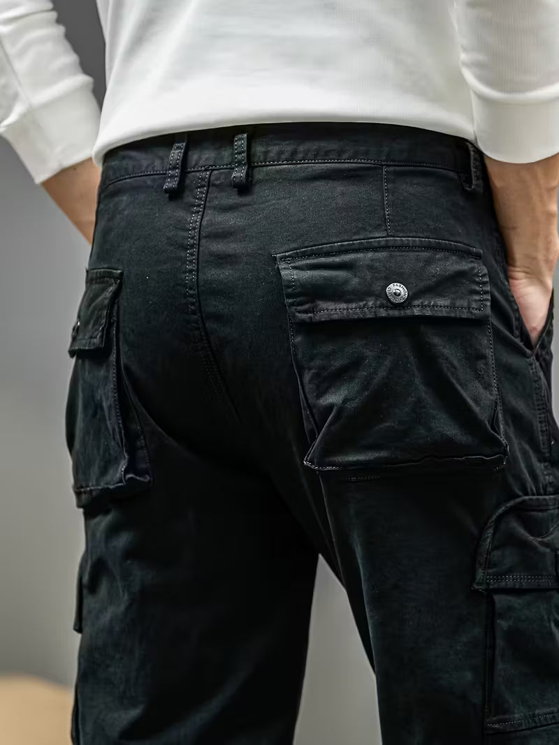 Men's Relaxed Straight-leg Cargo Pants Trousers