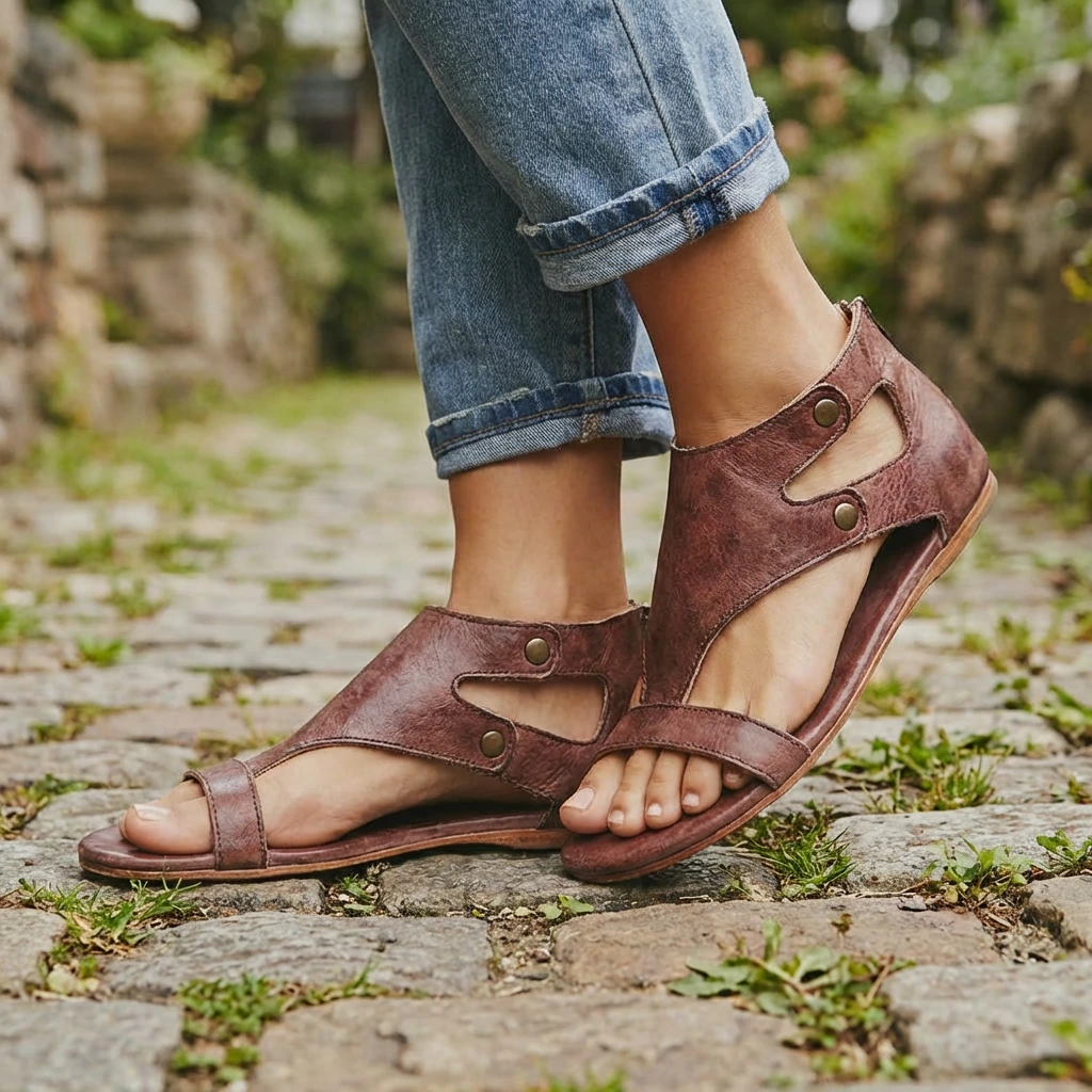 Women Orthopaedic Cutout Ankle Sneakers