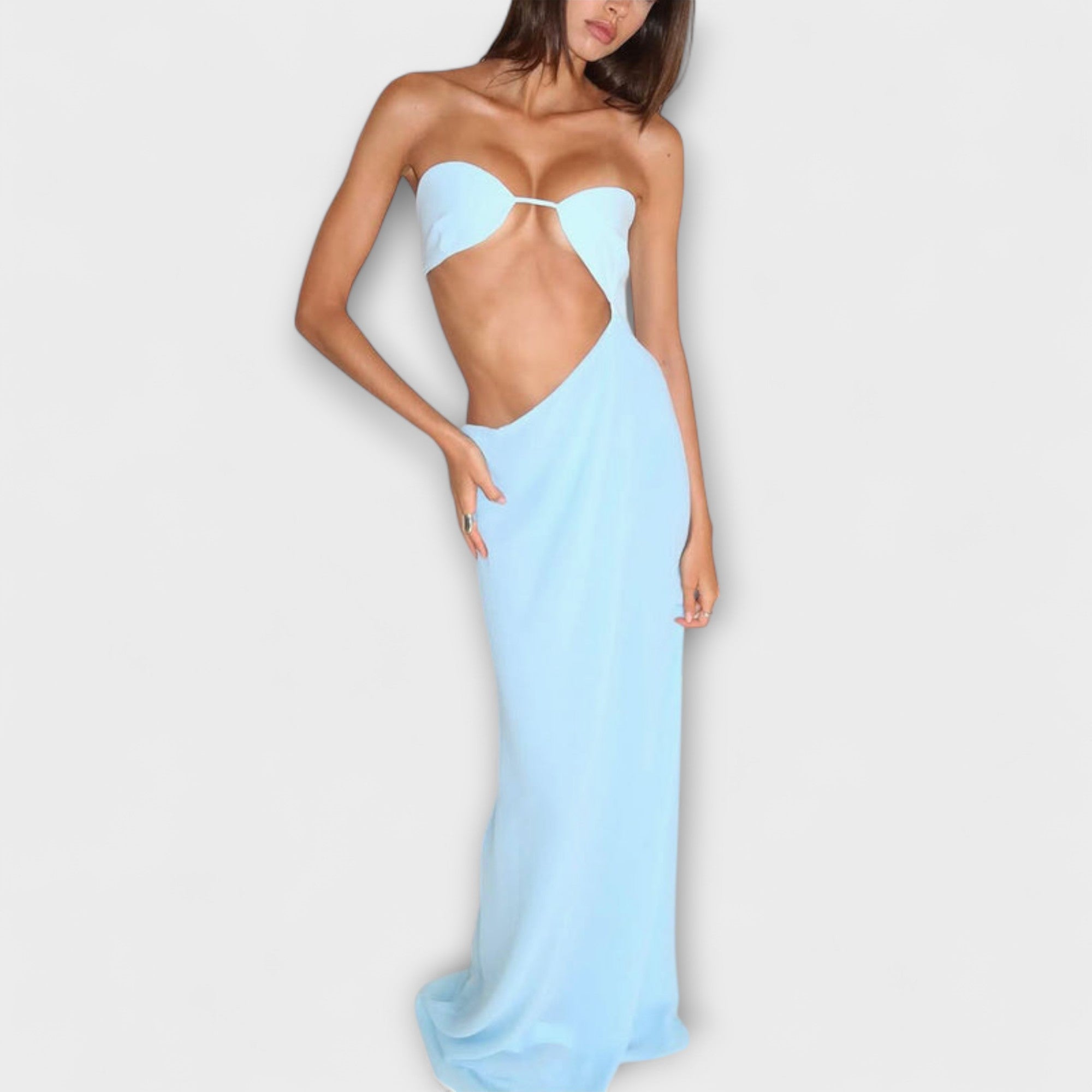 Seductive Backless Evening Dress