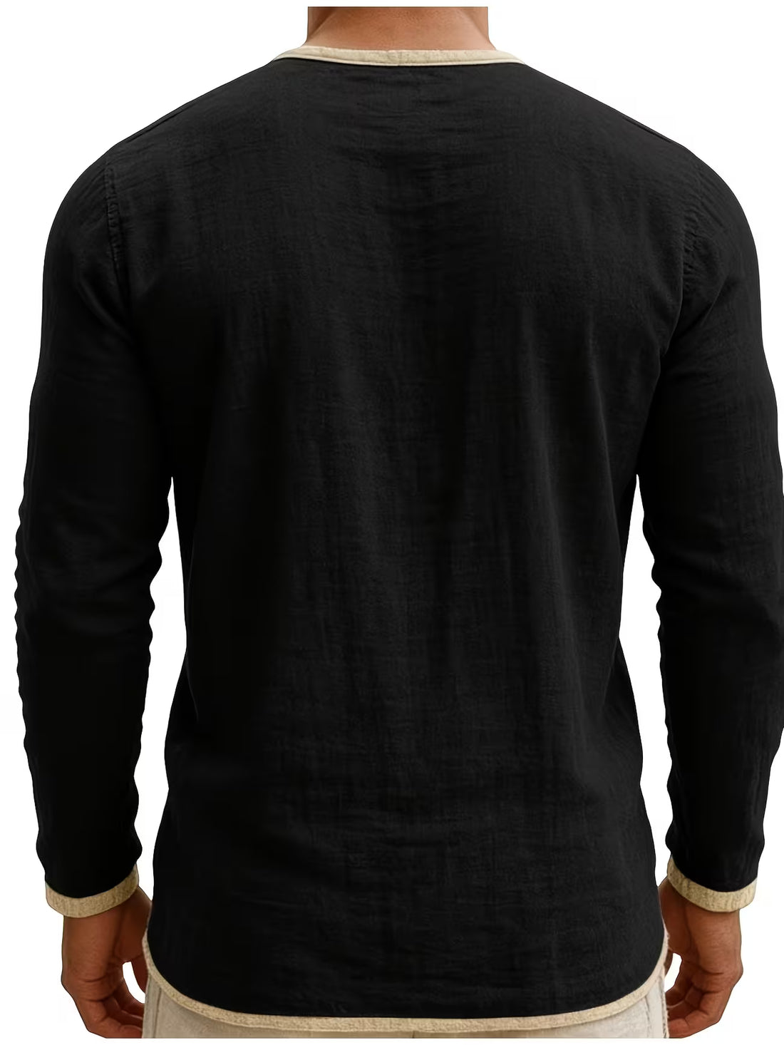 Men's Linen Button-up Beach Shirt