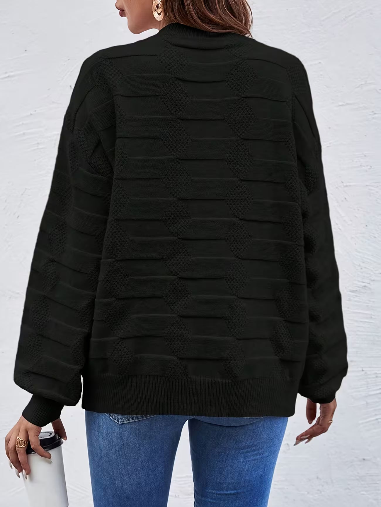 Women's Casual Crew Neck Long Sleeve Sweater Shirt