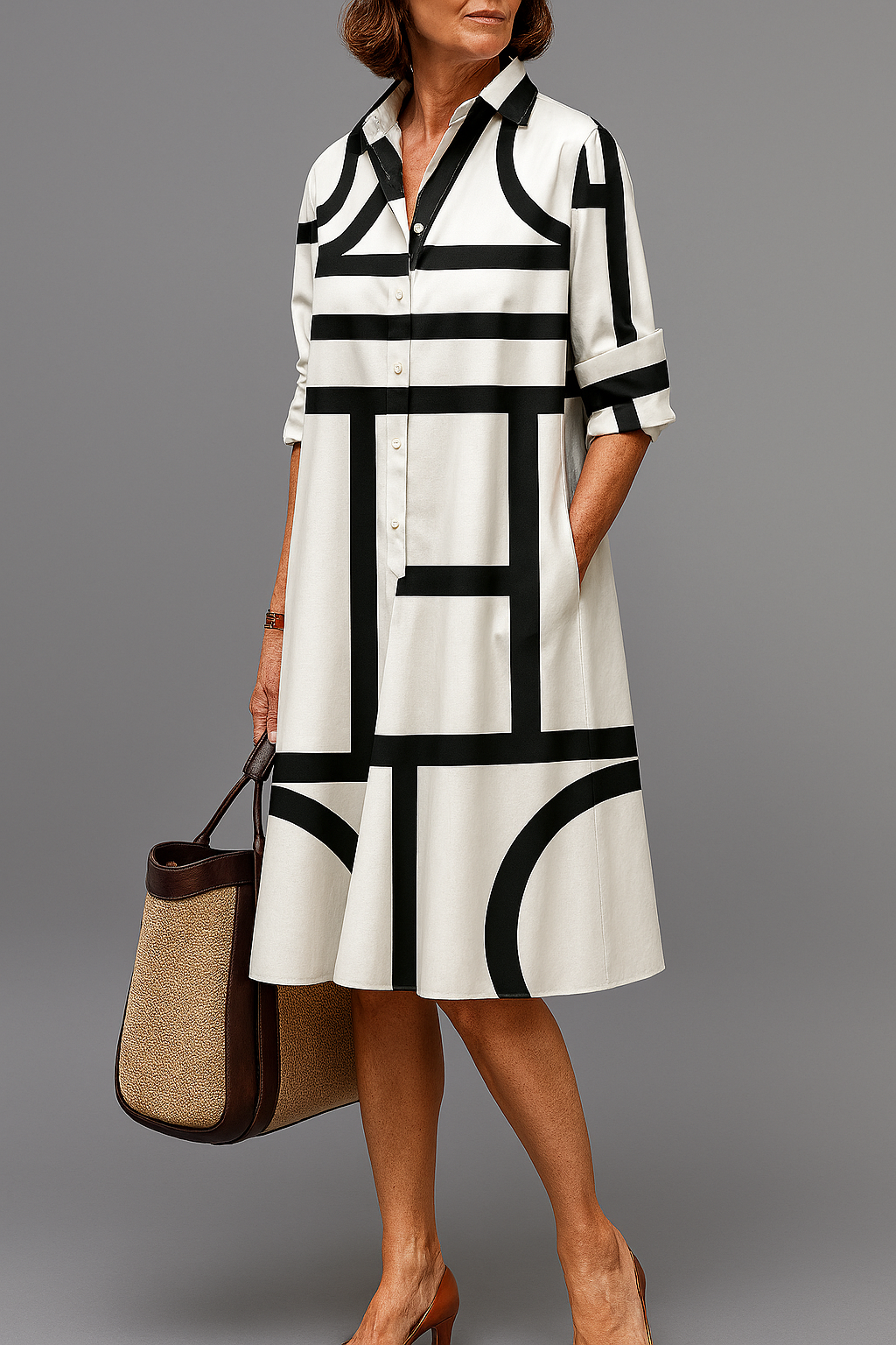 Abract Midi Dress