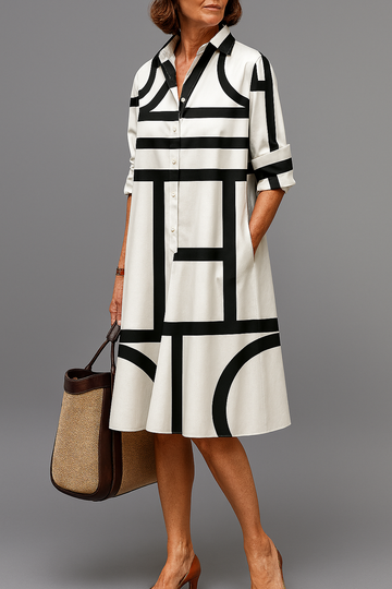 Abract Midi Dress