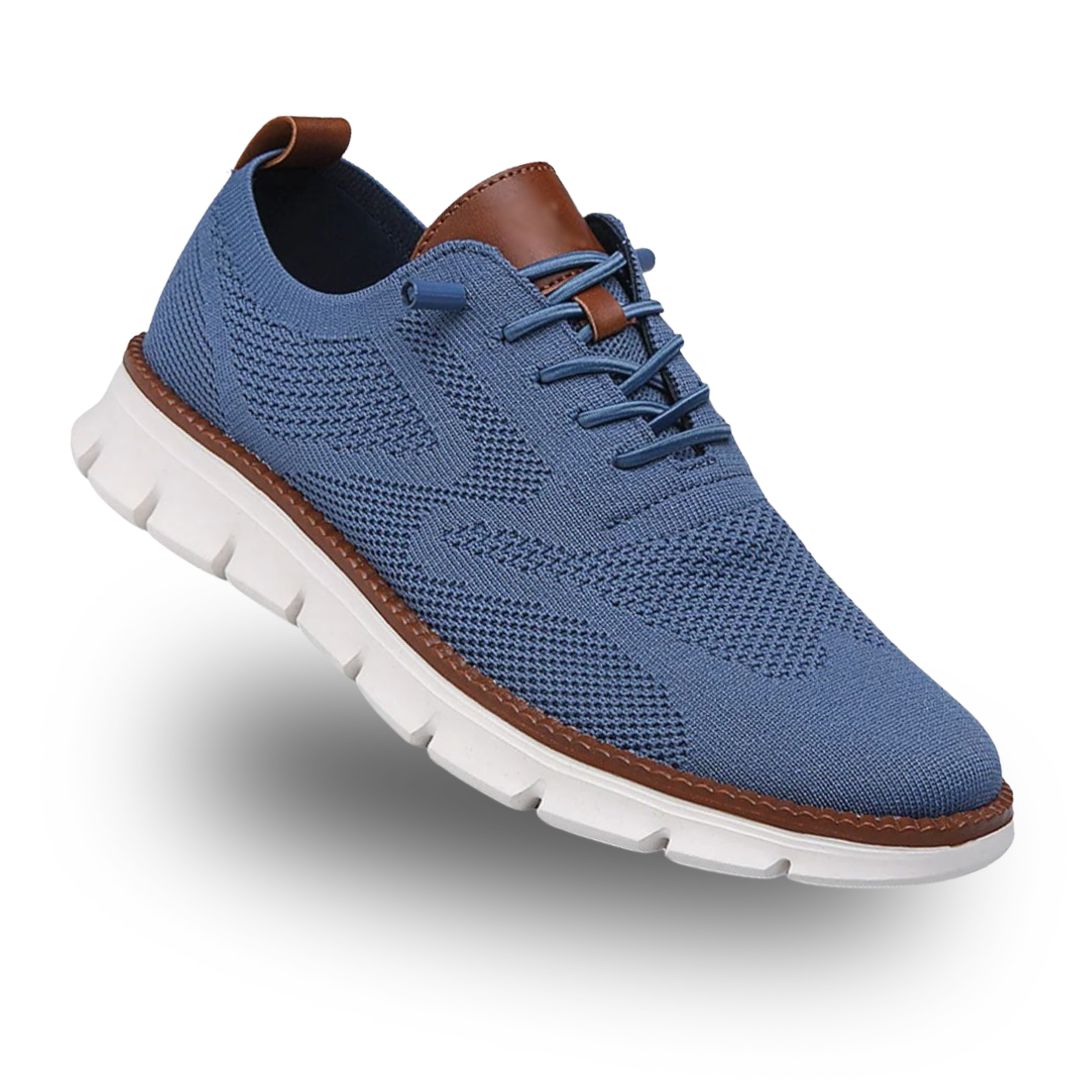 Men's White Lace-Up Sneakers