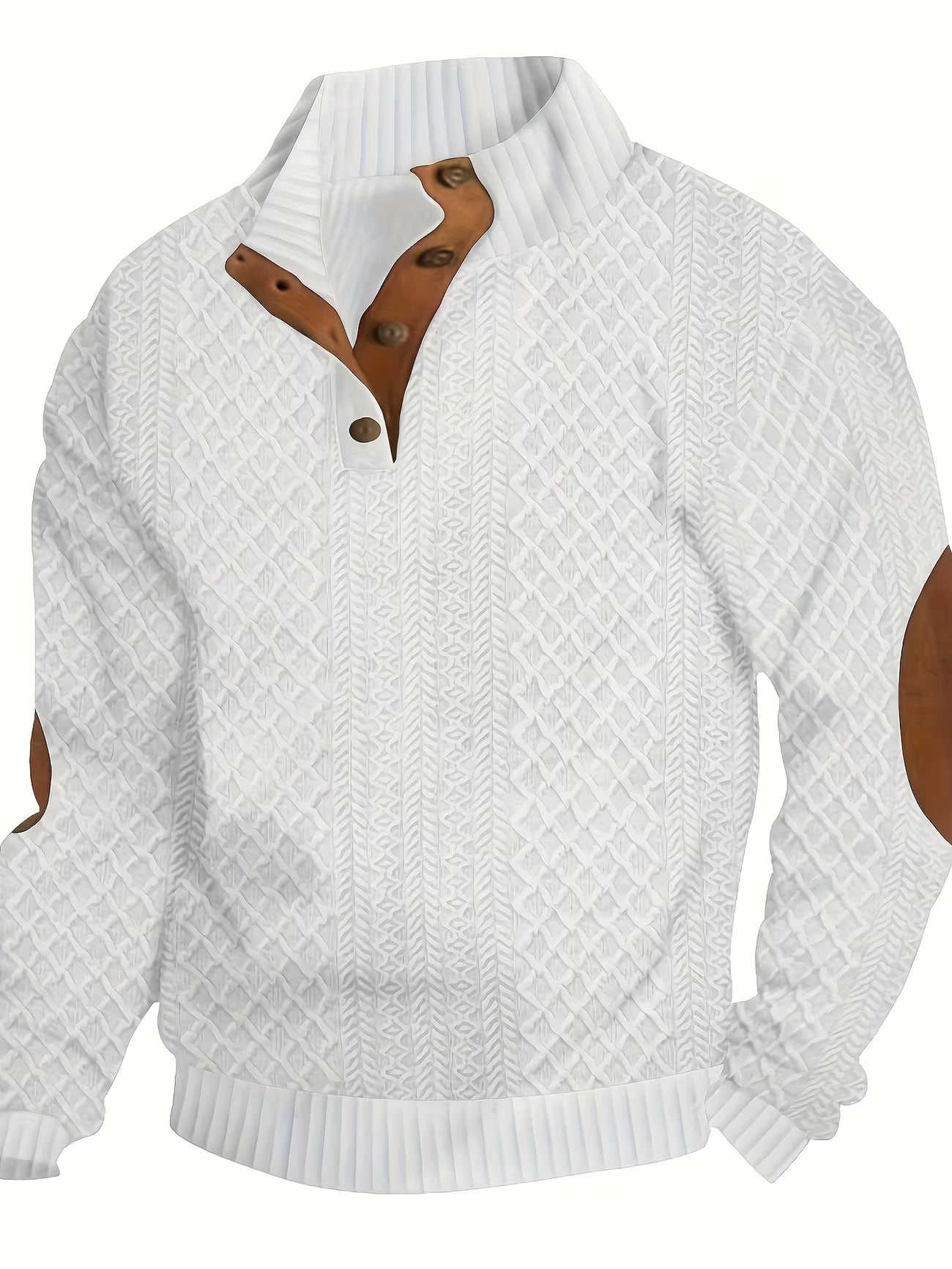 Men's Jacquard Knit Casual Shirt
