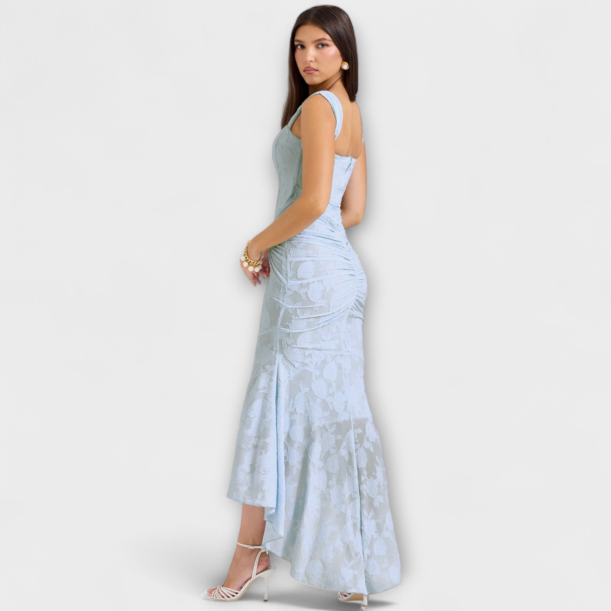 Long Dress With Elegant And Refined Corset