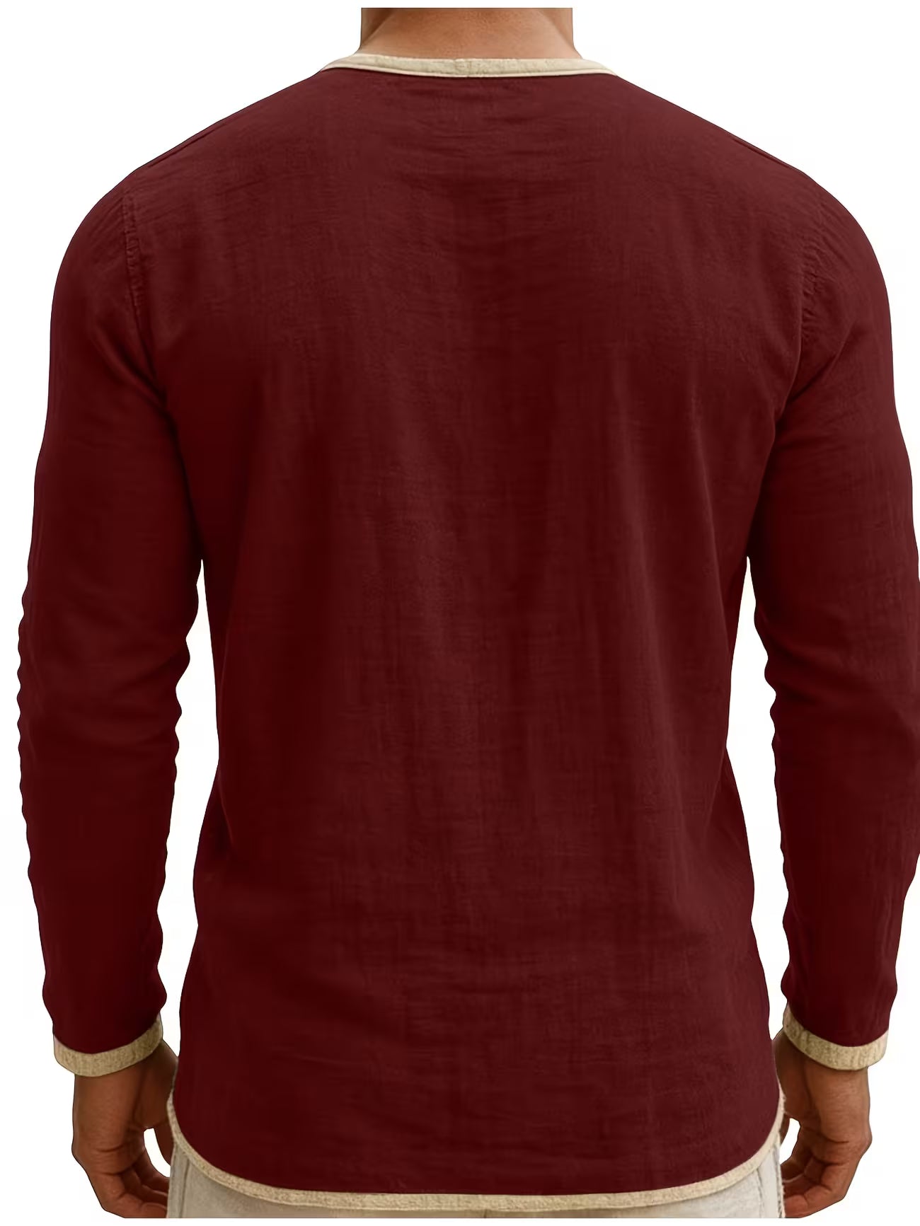 Men's Linen Button-up Beach Shirt