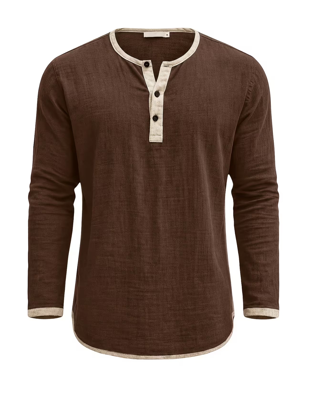 Men's Linen Button-up Beach Shirt