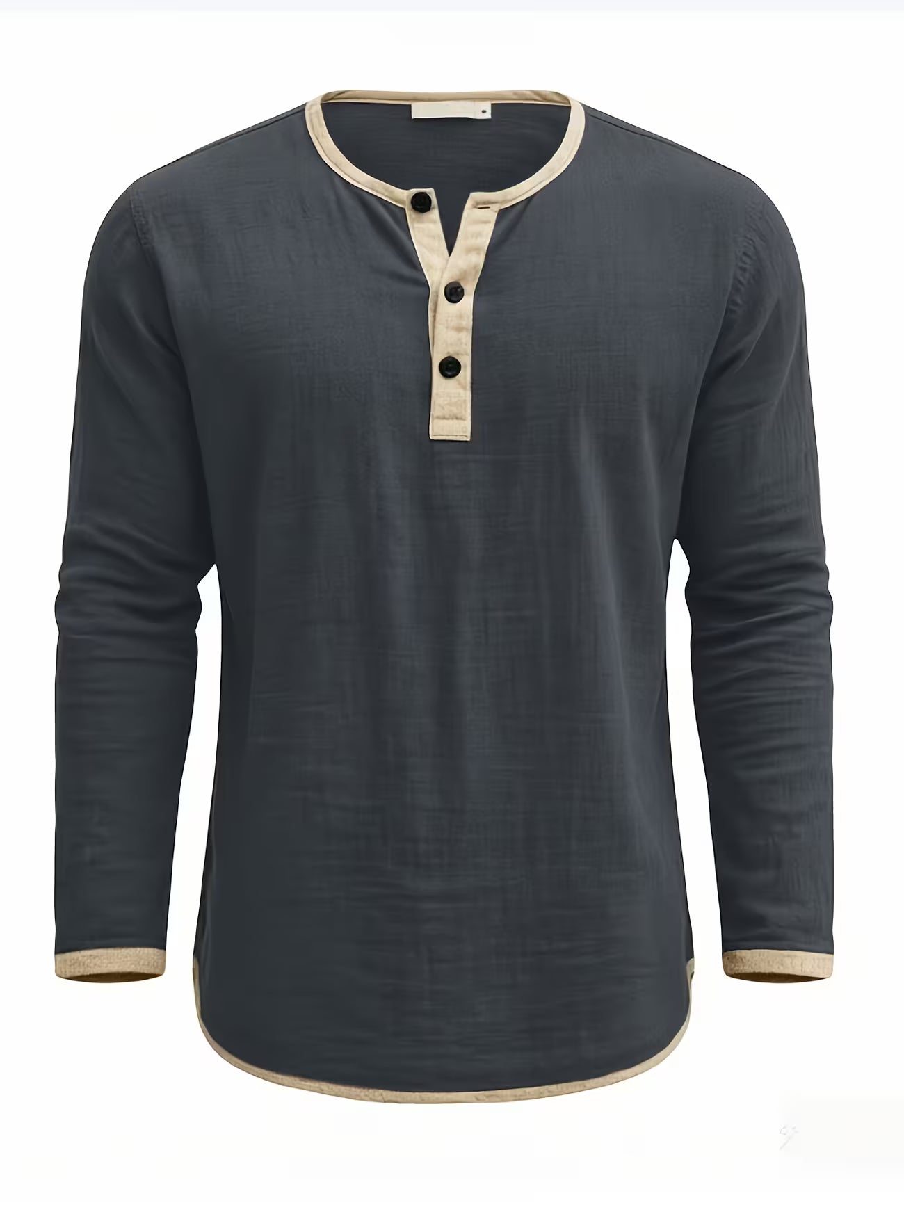 Men's Linen Button-up Beach Shirt