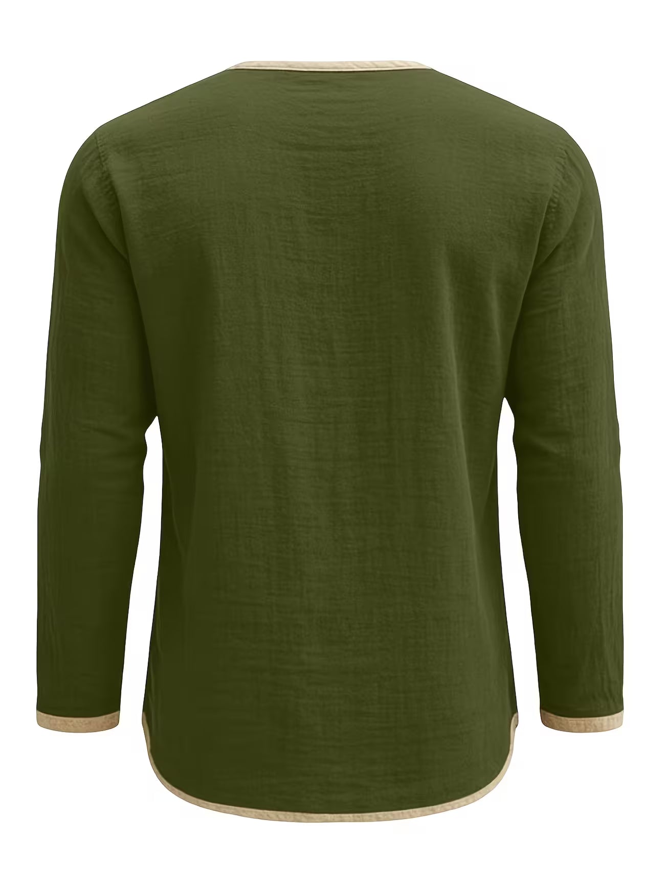 Men's Linen Button-up Beach Shirt