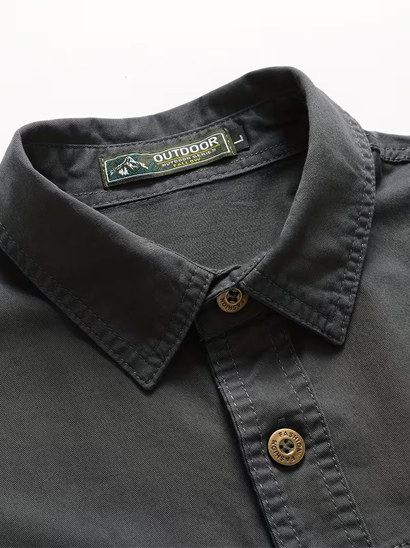 Men's Lightweight Cargo Long Sleeve Shirt