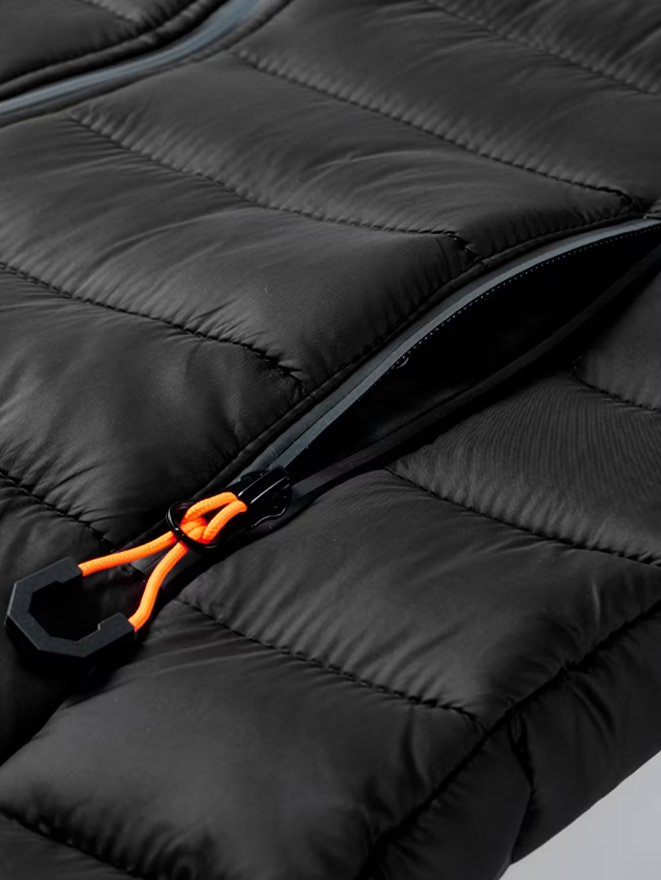 Men's Hooded Quilted Padded Winter Coat Outerwear