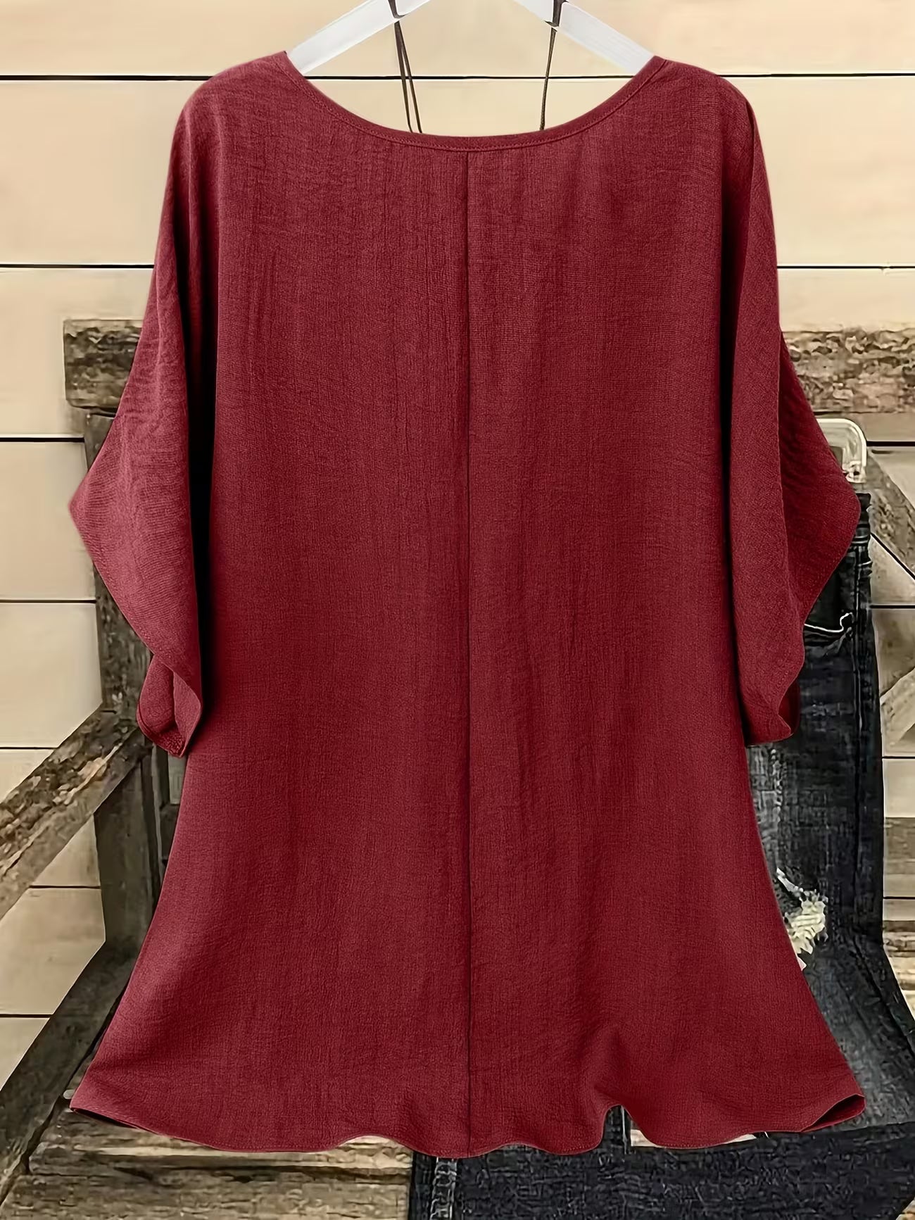 Women's Relaxed Fit Summer Short Sleeve Top Shirt