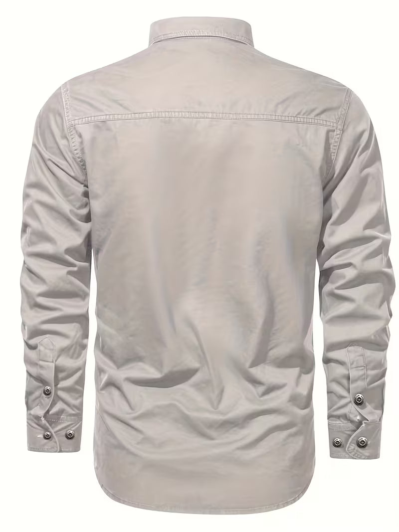 Men's Lightweight Cargo Long Sleeve Shirt