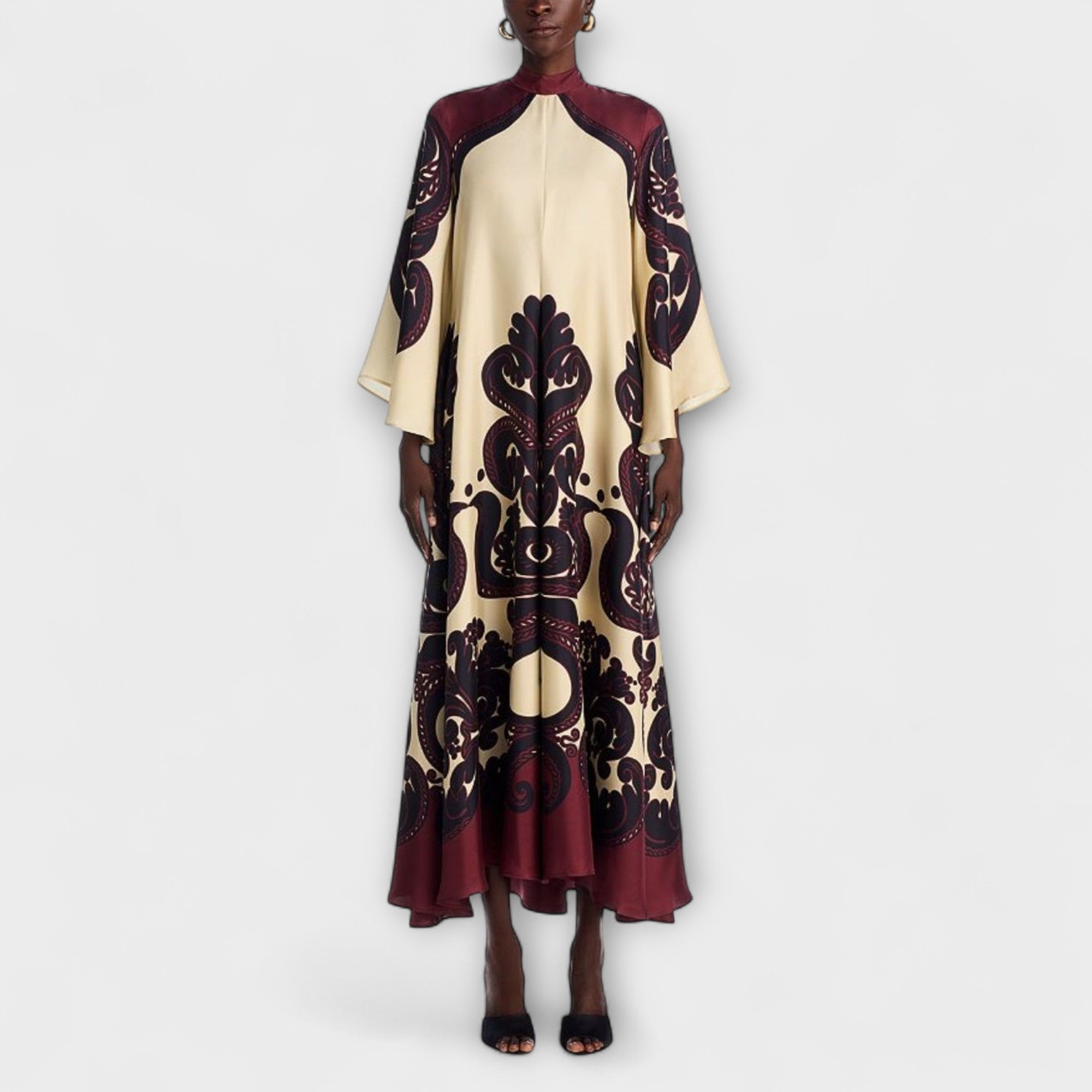 Breathtaking Grenadilla Print Maxi Dress For Effortless Elegance