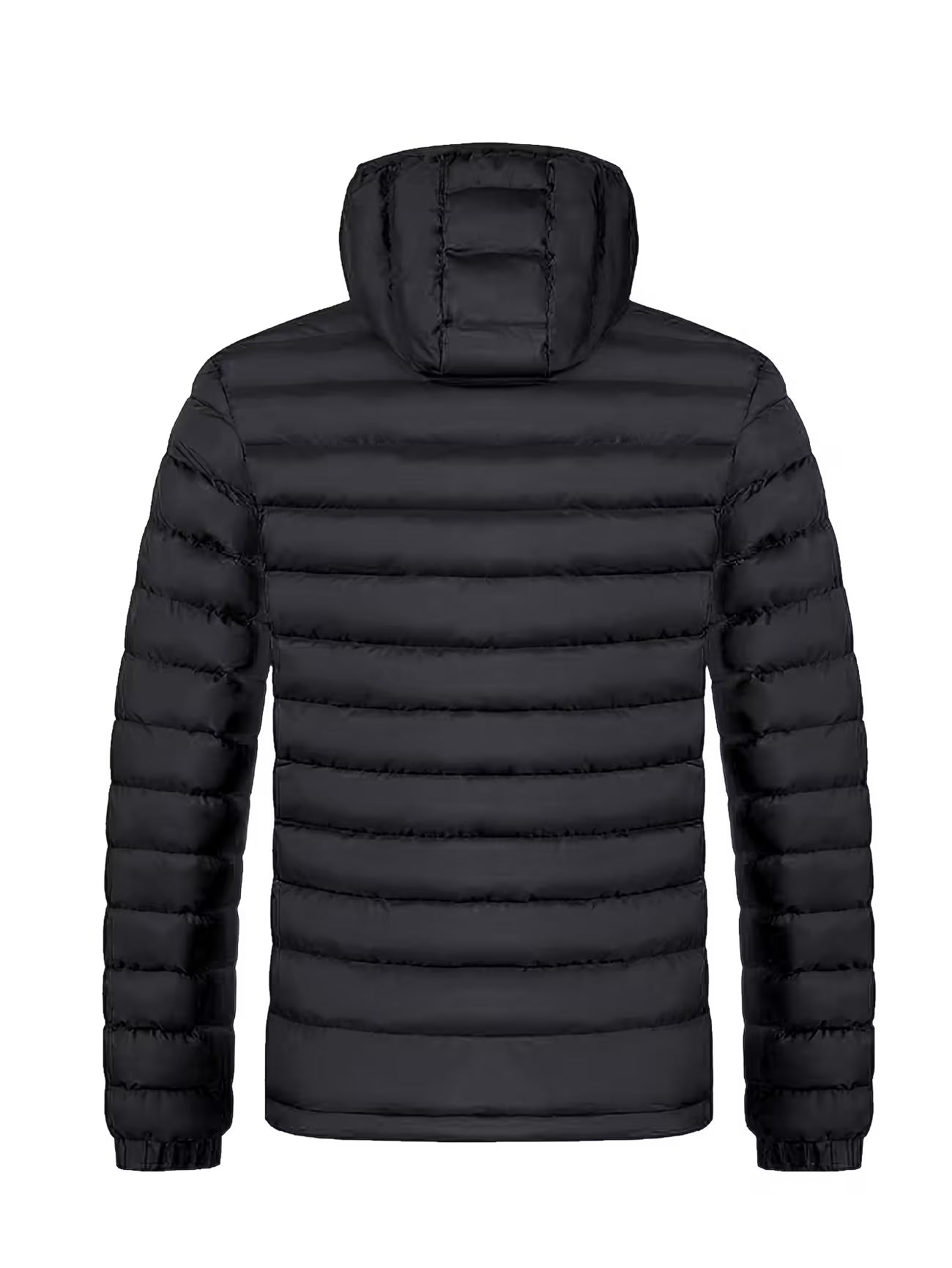 Men's Hooded Quilted Padded Winter Coat Outerwear