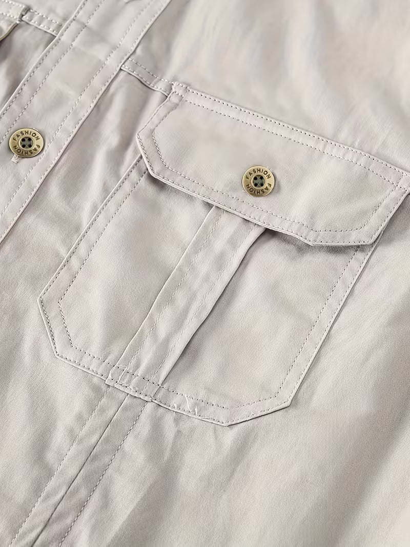 Men's Lightweight Cargo Long Sleeve Shirt