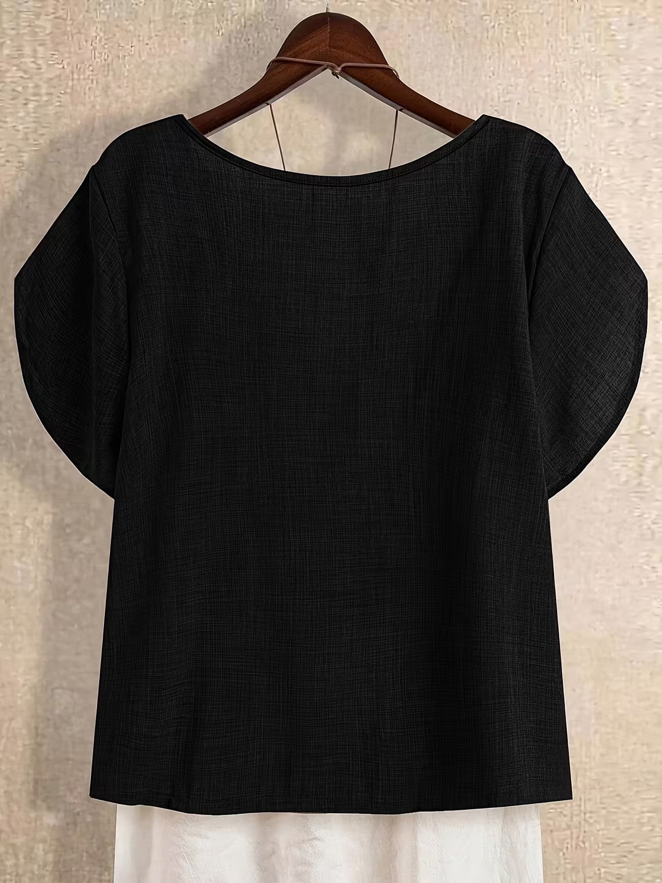 Women's Plus Size Relaxed Summer Button Shirt