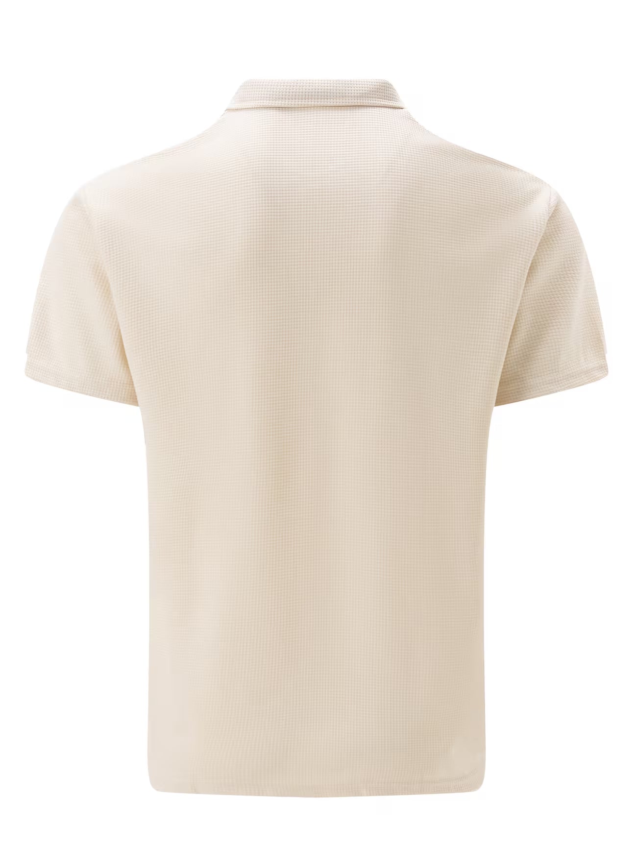 Mens Short Sleeve Zip Front Casual Shirt