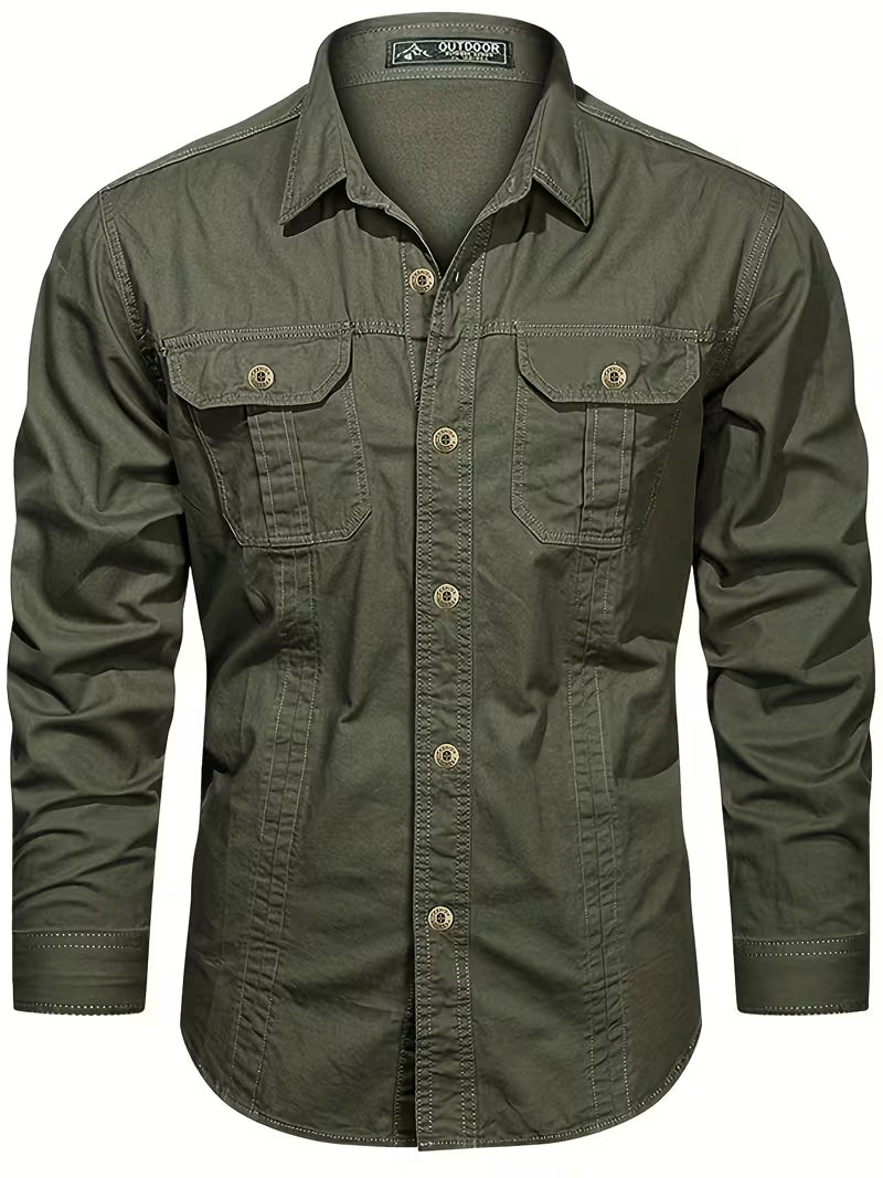Men's Lightweight Cargo Long Sleeve Shirt