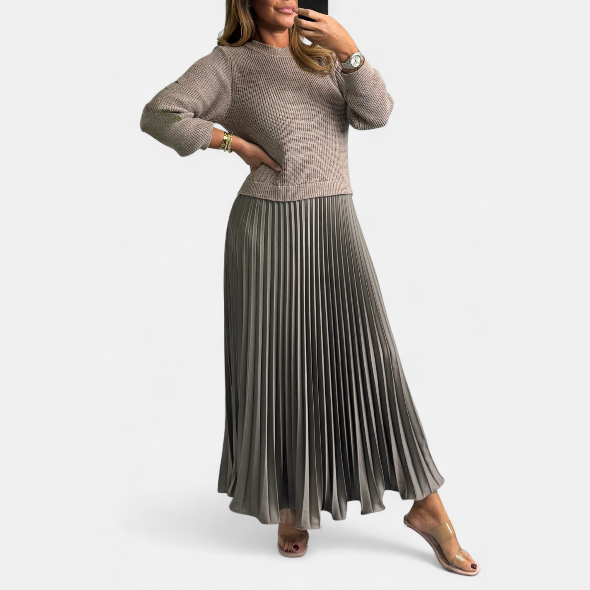 Knit Top Maxi Dress