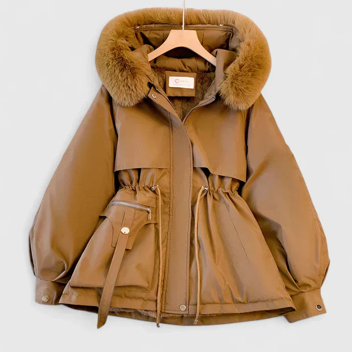 Women's Padded Winter Jacket – Wind and Water Resistant, Hooded