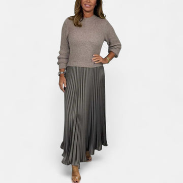 Knit Top Maxi Dress