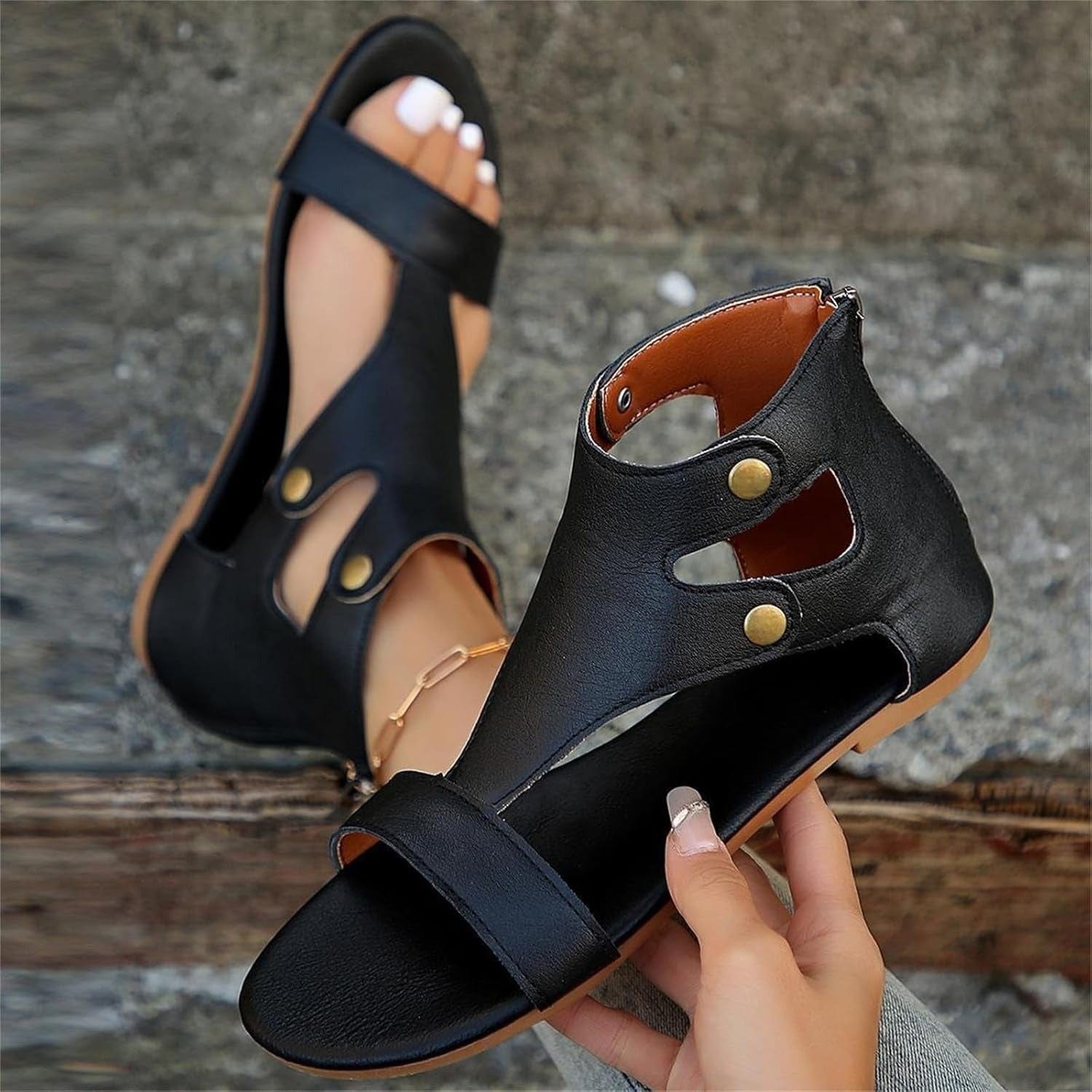 Women Orthopaedic Cutout Ankle Sneakers